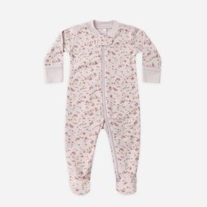 NWT Quincy Mae Zip Long Sleeve Sleeper Footie || Garden